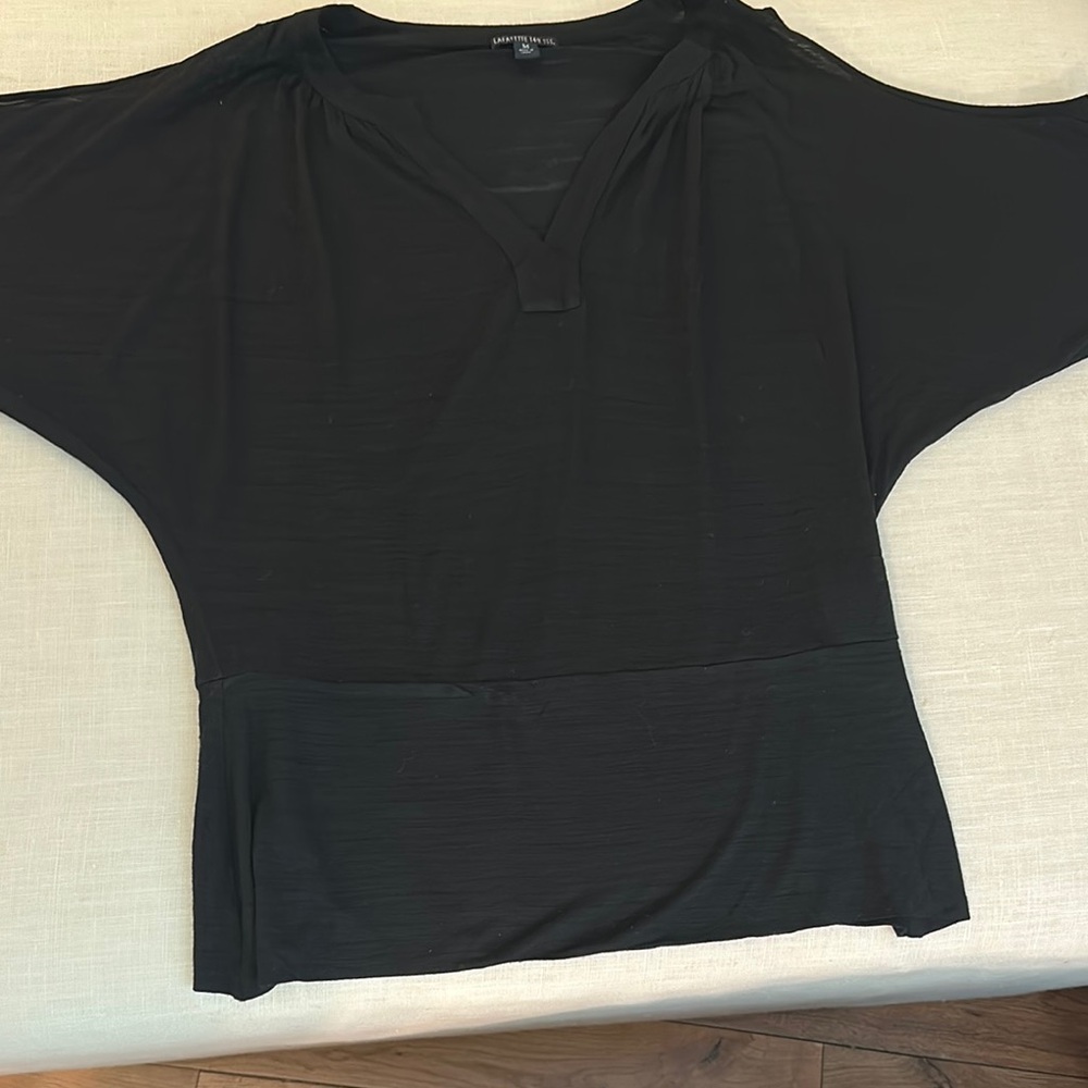 Chic Black Blouse with Elegant Design